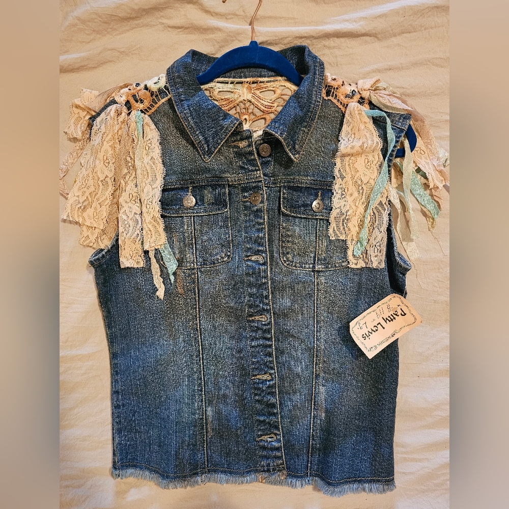 Handmade denim vest